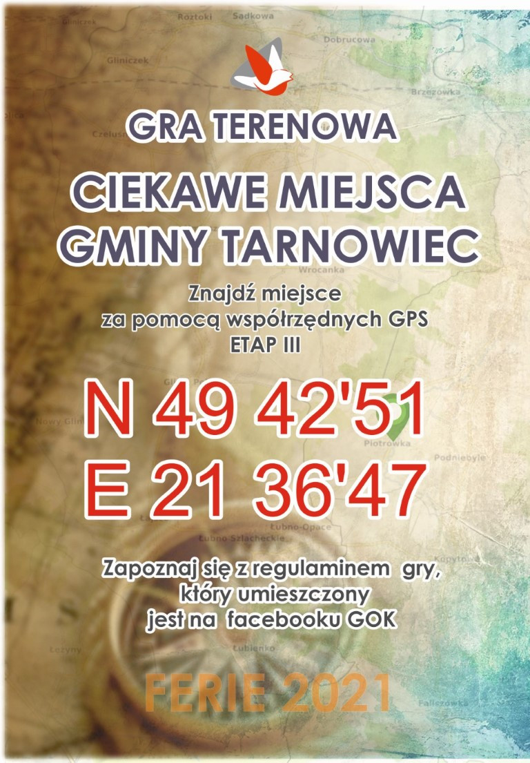 Gra terenowa "Ciekawe miejsca Gminy Tarnowiec" - III etap