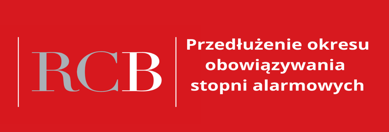 Przedłużenie obowiązywania stopni alarmowych 